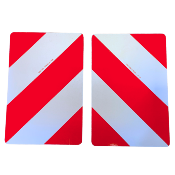 Plaques réfléchissantes chevrons blanc/rouge classe 1 aluminium simple face 423x282mm 011394T