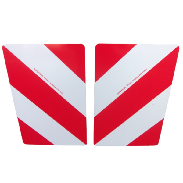 Plaques réfléchissantes chevrons blanc/rouge classe 1 aluminium simple face 423x282mm 011394T – Image 2