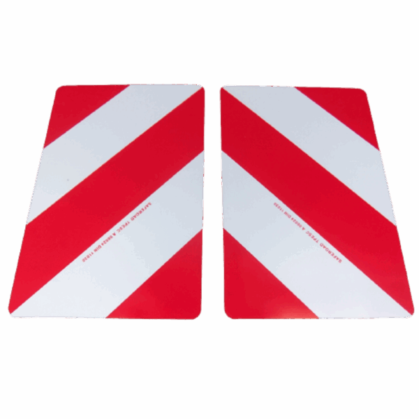 Plaques réfléchissantes chevrons blanc/rouge classe 1 aluminium simple face 423x282mm 011394T – Image 2