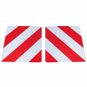 Adhésifs réfléchissants chevrons blanc/rouge classe 1 simple face 423x423mm 011709T-ADH