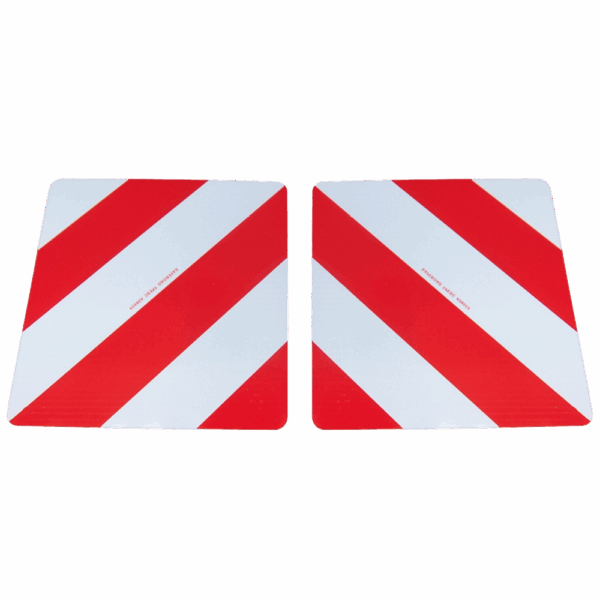 Plaques réfléchissantes chevrons blanc/rouge classe 1 aluminium simple face 423x423mm 011709T