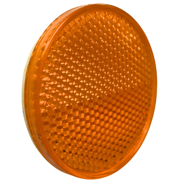 Catadioptre rond orange adhésif 019061 – Image 2