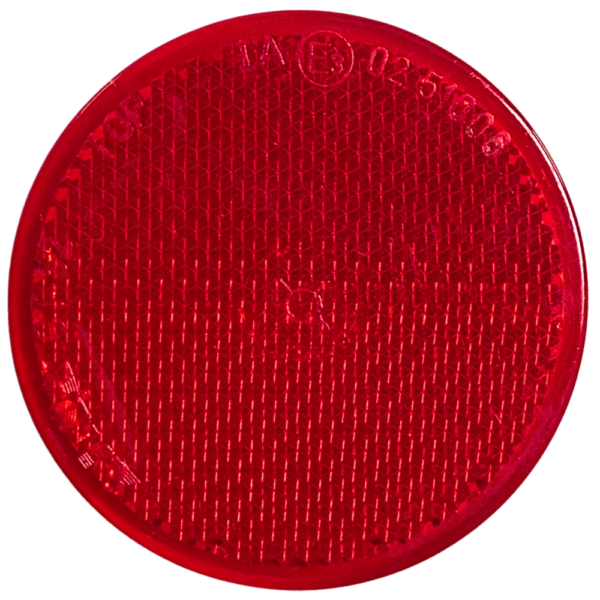 Catadioptre rond rouge adhésif 019069