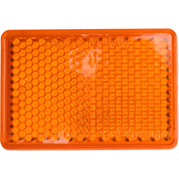 Catadioptre rectangle orange adhésif 019305