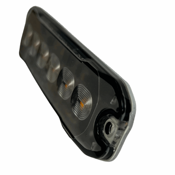 Feu flash pénétrant orange (feu de pénétration) extra plat 6 LEDs haute luminosité 10W 090667-LI03F – Image 3