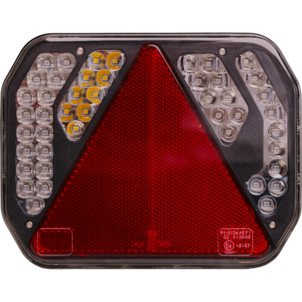 Feu arrière LED droit 7 fonctions avec SM latéral (Triangle) - connecteurs LI® 520071SM