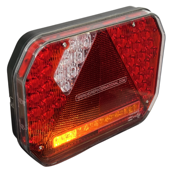 Feu LED arrière droit 7 fonctions à clignotant défilant éclaireur de plaque latéral (Triangle) - connecteurs LI® 520281 – Image 2