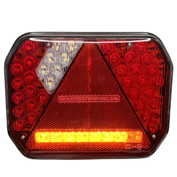 Feu LED arrière droit 7 fonctions à clignotant défilant éclaireur de plaque latéral (Triangle) - connecteurs LI® 520281 – Image 4
