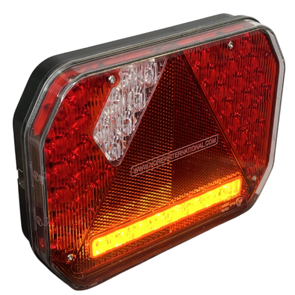 Feu LED arrière droit 7 fonctions à clignotant défilant éclaireur de plaque latéral (Triangle) - connecteurs LI® 520281 – Image 5