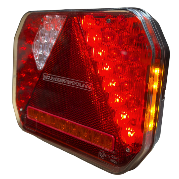 Feu LED arrière droit 8 fonctions à clignotant défilant éclaireur de plaque latéral avec SM latéral (Triangle) - connecteurs LI® 520281SM – Image 11