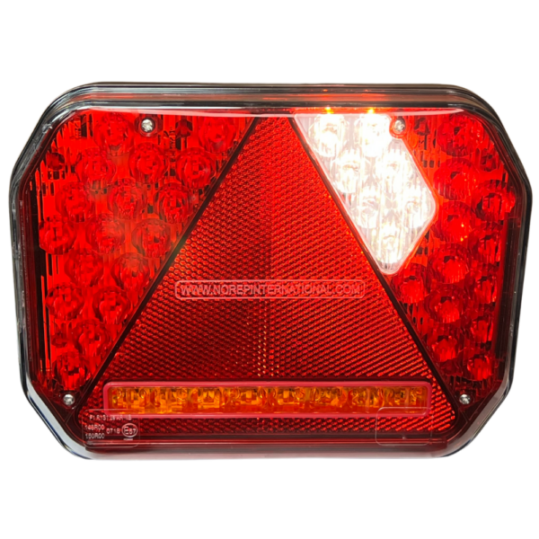 Feu LED arrière gauche 8 fonctions à clignotant défilant éclaireur de plaque longue avec SM latéral (Triangle) - connecteurs LI® 520284SM – Image 10