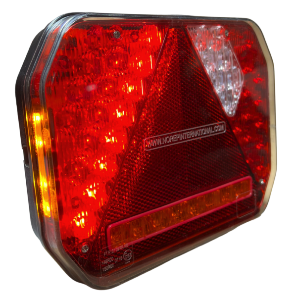 Feu LED arrière gauche 8 fonctions à clignotant défilant éclaireur de plaque longue avec SM latéral (Triangle) - connecteurs LI® 520284SM – Image 13