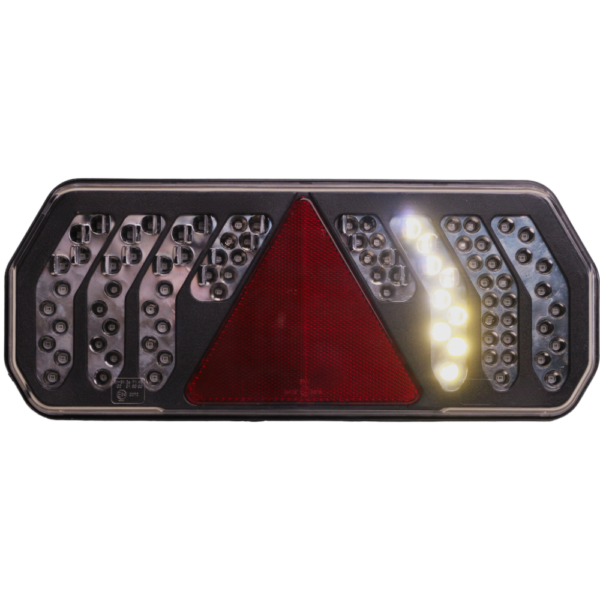 Feu LED arrière gauche large 7 fonctions éclaireur de plaque latéral (Triangle) - connecteurs LI® 530070 – Image 6