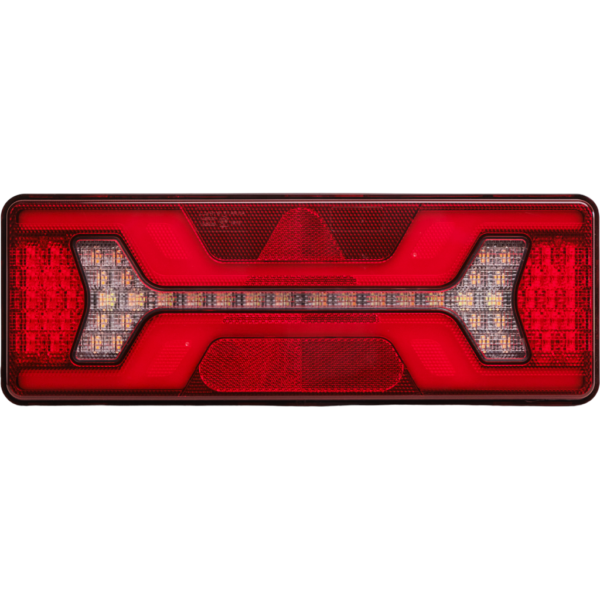 Feu LED arrière gauche large à clignotant défilant 7 fonctions éclaireur de plaque latéral (Triangle) - connecteurs LI® 530272-LI03F