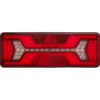 Feu LED arrière droit large à clignotant défilant 7 fonctions éclaireur de plaque latéral (Triangle) - connecteurs LI® 530273-LI03F