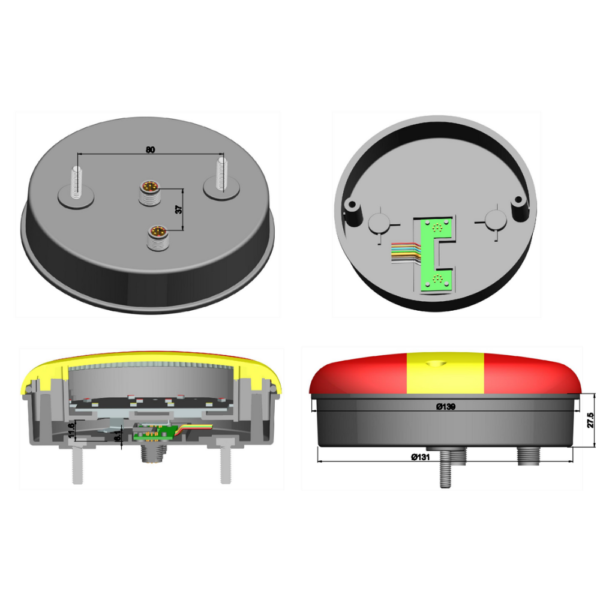 Feu LED brouillard rond Ø140 - connecteurs LI® 540004 – Image 5