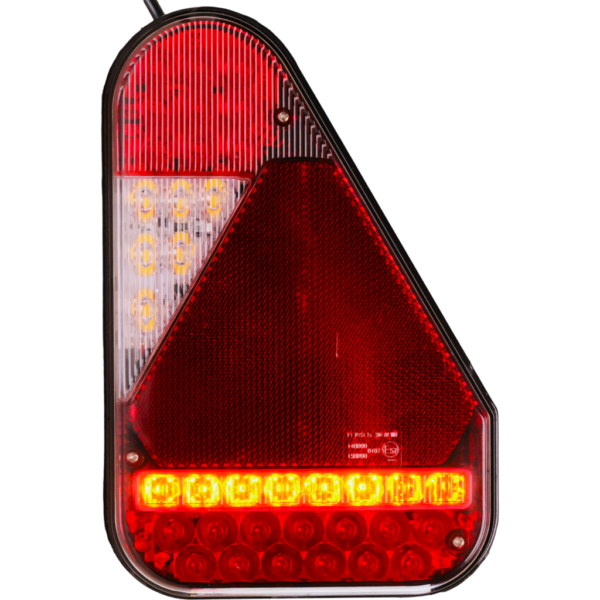 Feu LED arrière droit vertical à clignotant défilant 6 fonctions (Triangle) - connecteurs LI® 560073 – Image 2