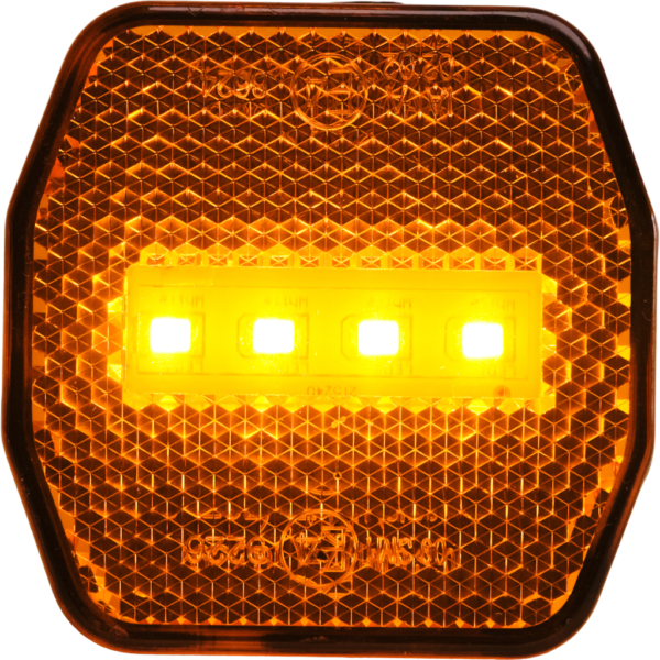 Feu de position latéral orange LED octogonal - connectique LI® 571124 – Image 2