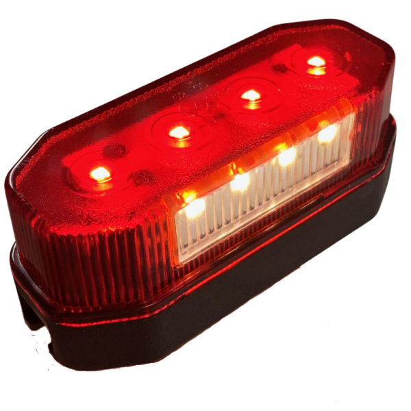 Éclaireur de plaque avec veilleuse rouge LED - connectique LI® 574024 – Image 2