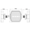 Feu de position arrière rouge LED octogonal - connectique LI® 575024 – Image 4
