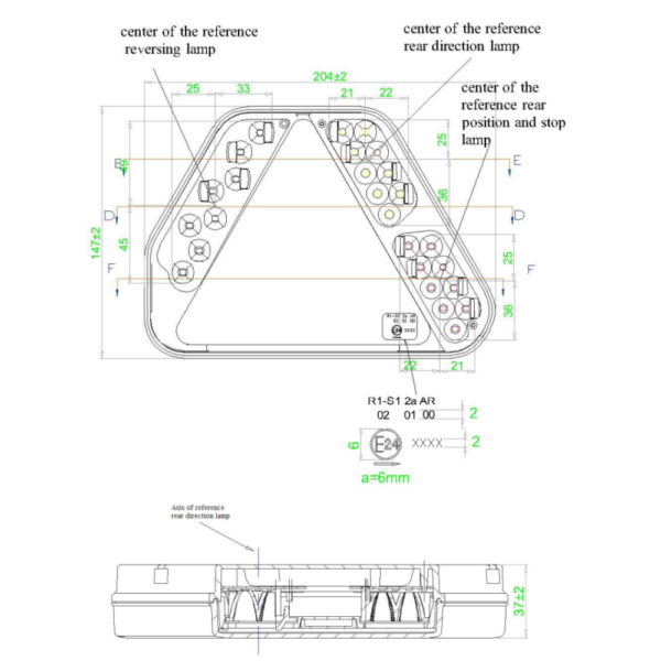 Feu LED arrière droit 5 fonctions (Triangle) - connecteurs LI® 510054 – Image 8