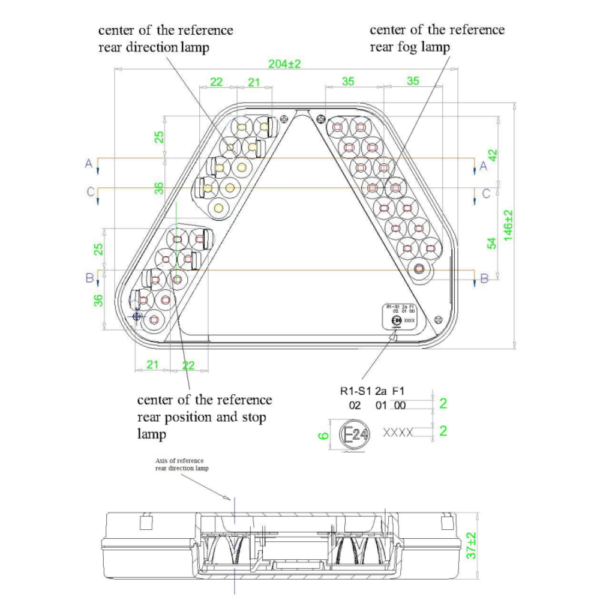 Feu LED arrière gauche 5 fonctions (Triangle) - connecteurs LI® 510055 – Image 8