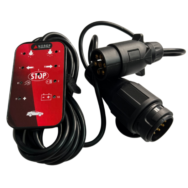 Testeur attelage véhicule avec prises 7B et 13B câble 4m 041176 – Image 2